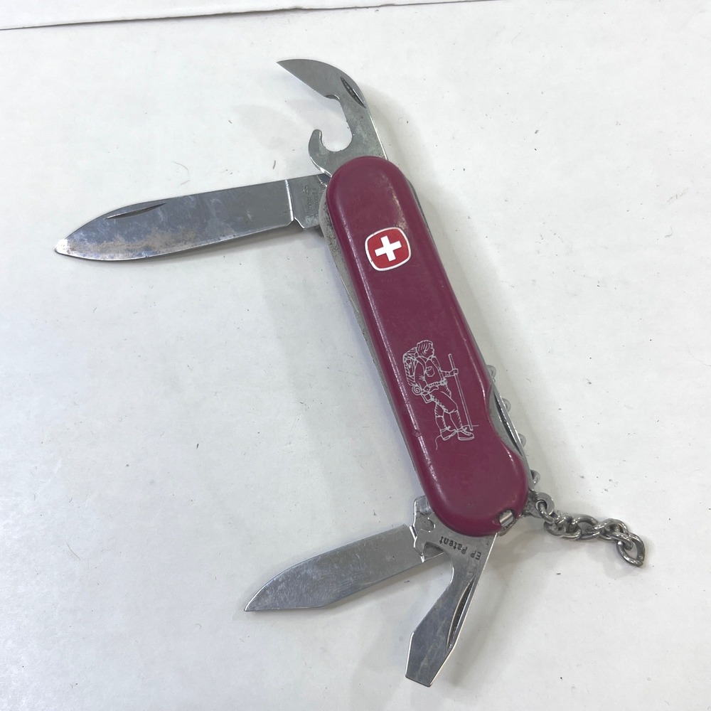 Wenger Delemont Swiss Army Knife Red Hiker Graphic Multi-Tool Switzerland